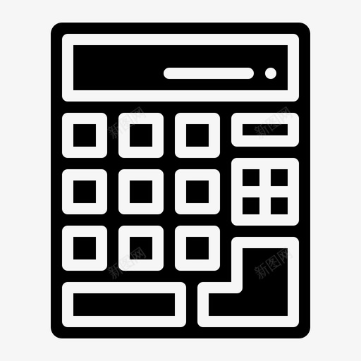 计算器计算教育图标svg_新图网 https://ixintu.com 办公软件 技术 教育 数学 计算 计算器