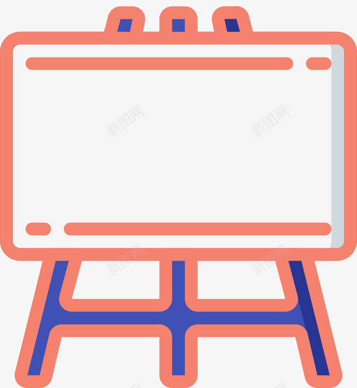 白板文具60线性颜色图标svg_新图网 https://ixintu.com 文具 白板 线性 颜色