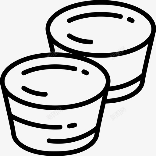 PasteisdeBelemPortugal4线性图标svg_新图网 https://ixintu.com Belem Pasteis Portugal de 线性