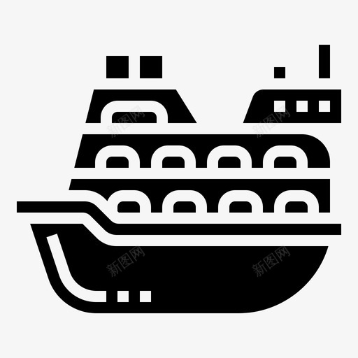 船游轮豪华图标svg_新图网 https://ixintu.com 2Glyph 旅行 游轮 豪华 运输工具