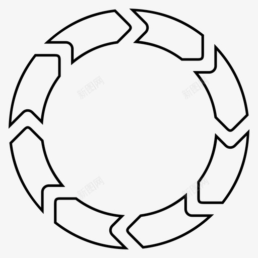 八个圆箭头圆箭头圆形图标svg_新图网 https://ixintu.com 八个 圆形 扁平 箭头 运动 饼图