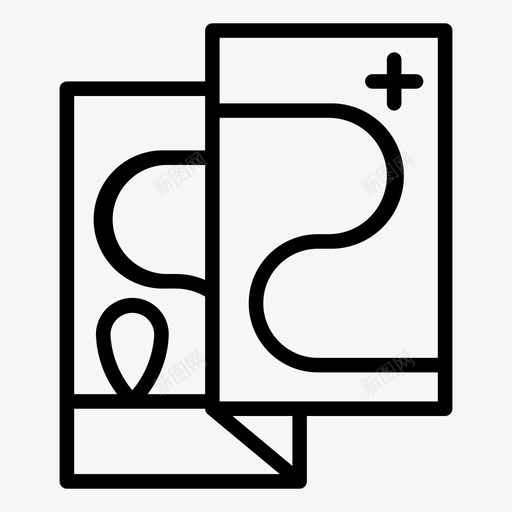 地图森林野营图标svg_新图网 https://ixintu.com 地图 森林 野营