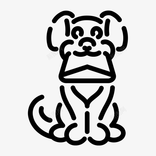 狗与信邮件线样式鸟类和动物与字母图标svg_新图网 https://ixintu.com 狗与信 线样式鸟类和动物与字母 邮件