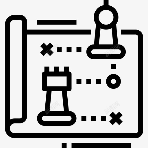 战略企业管理66线性图标svg_新图网 https://ixintu.com 企业管理 战略 线性