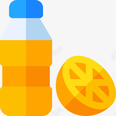 橙汁夏季食品和饮料6无糖图标图标