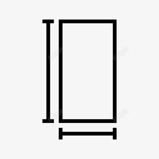 尺寸高度纸张尺寸图标svg_新图网 https://ixintu.com 宽度 尺寸 纸张 高度