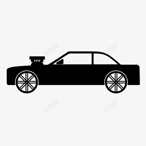 肌肉车赛车道奇充电器图标svg_新图网 https://ixintu.com 充电器 奥托 快车 托雷 肌肉 赛车 道奇