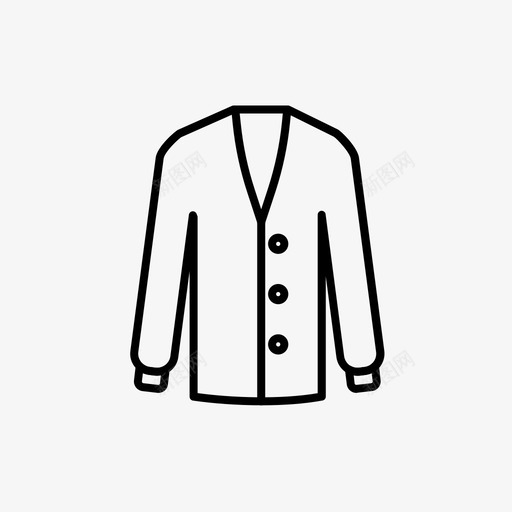 开衫服装时尚图标svg_新图网 https://ixintu.com 开衫 时尚 服装 标志性 轮廓 鞋类 风格