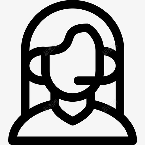 电话营销员营销145直线图标svg_新图网 https://ixintu.com 电话营销员 直线 营销145