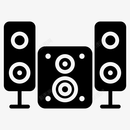 音频音响系统音频播放器音乐播放器图标svg_新图网 https://ixintu.com 立体声系统 视频制作矢量字形图标集 音乐播放器 音响扬声器 音响系统 音频播放器 音频音响系统