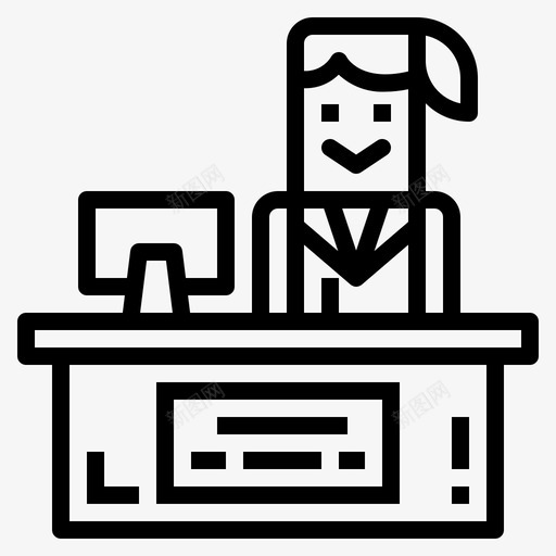 秘书工作办公室图标svg_新图网 https://ixintu.com 专业 会议 办公室 工作 秘书