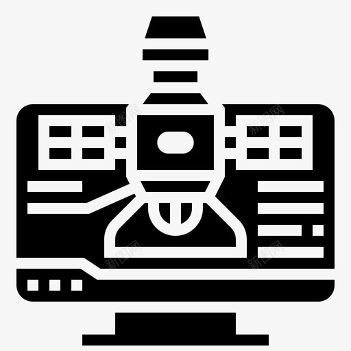 卫星航天技术6字形图标svg_新图网 https://ixintu.com 卫星 字形 技术 航天