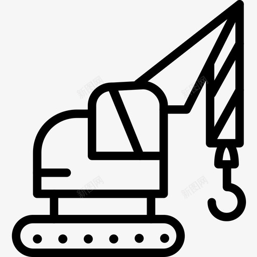 96号结构直线起重机图标svg_新图网 https://ixintu.com 96号 直线 结构 起重机
