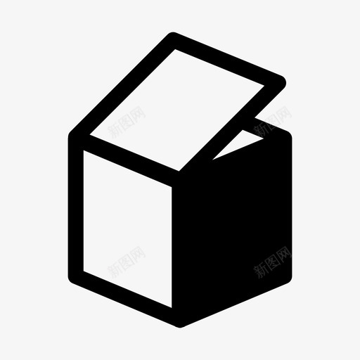 箱子纸板纸板箱图标svg_新图网 https://ixintu.com 拆箱 立方体 箱子 纸板