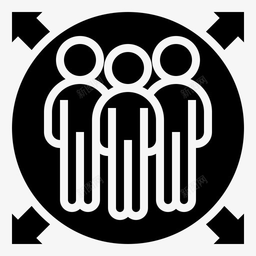 敏捷方法2glyph团队成员图标svg_新图网 https://ixintu.com glyph 团队 成员 敏捷 方法