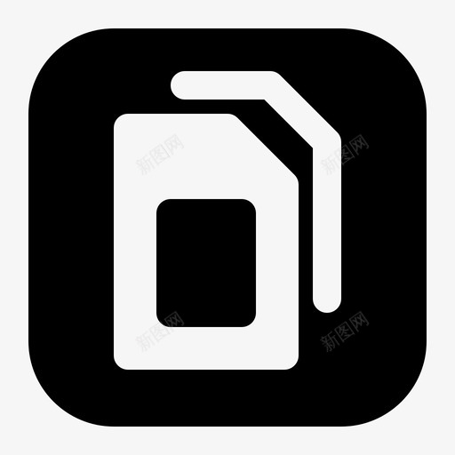 双卡应用移动图标svg_新图网 https://ixintu.com 双卡 应用 用户界面 移动