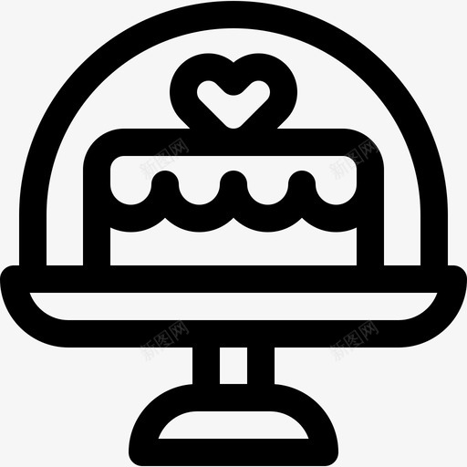 婚礼蛋糕甜点和糖果4直系图标svg_新图网 https://ixintu.com 婚礼 甜点 直系 糖果 蛋糕