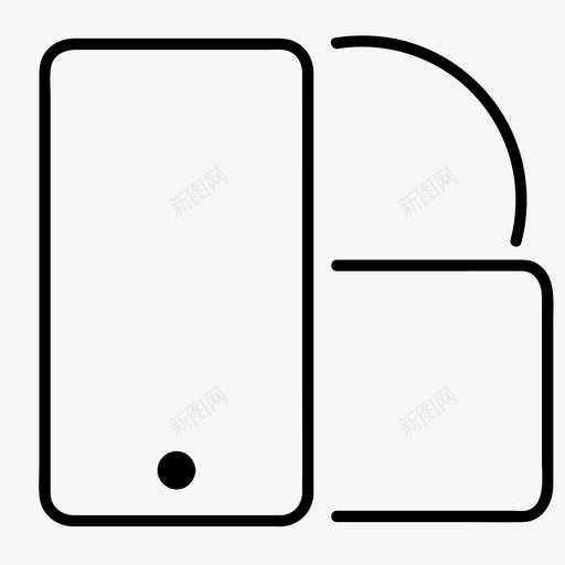 屏幕旋转移动旋转图标svg_新图网 https://ixintu.com 屏幕 手机 旋转 智能 移动