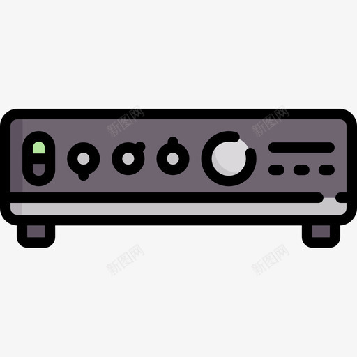 放大器摇滚乐25线性颜色图标svg_新图网 https://ixintu.com 摇滚乐 放大器 线性 颜色