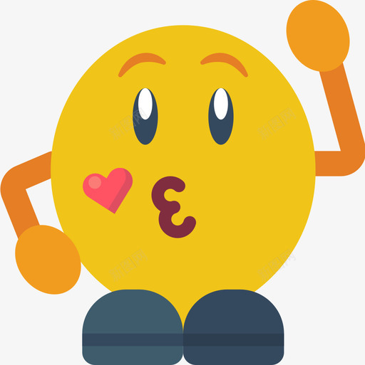 吻表情人物2平淡图标svg_新图网 https://ixintu.com 人物 平淡 表情