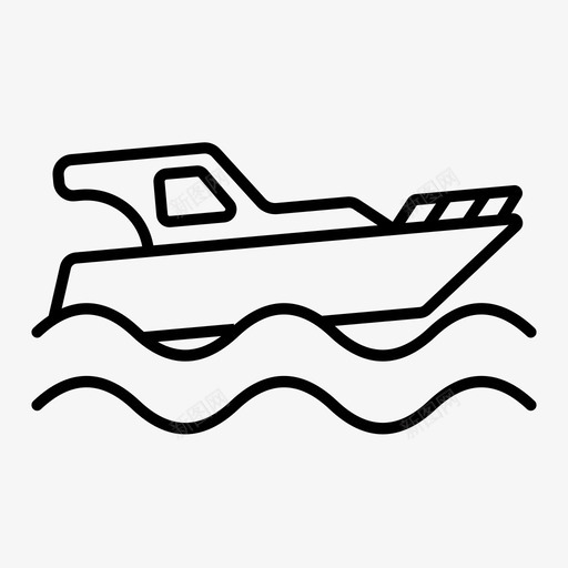 船钓鱼海洋图标svg_新图网 https://ixintu.com 暑假 海洋 游艇 钓鱼