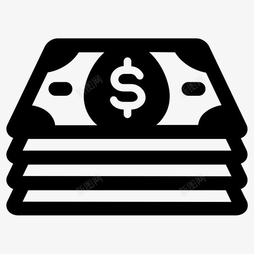 金钱成本美元图标svg_新图网 https://ixintu.com 利润 成本 投资 美元 金钱