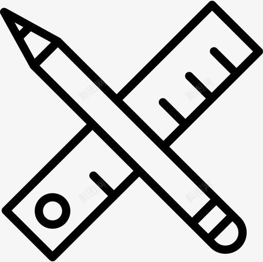 直尺96号结构直线图标svg_新图网 https://ixintu.com 96号 直尺 直线 结构