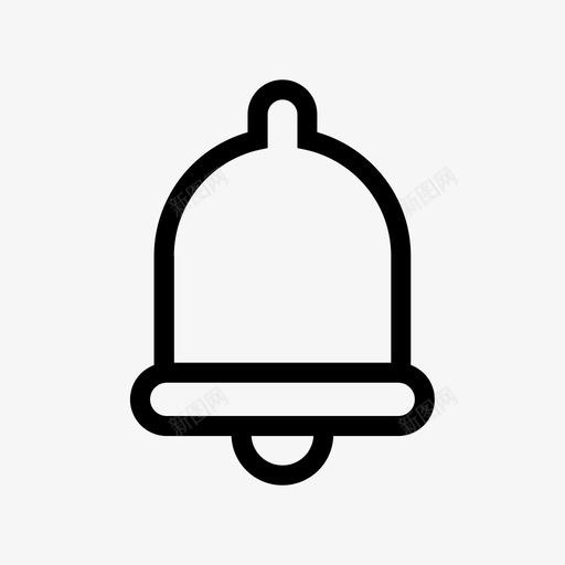 铃声警报注意图标svg_新图网 https://ixintu.com 学校 注意 警报 通知 铃声