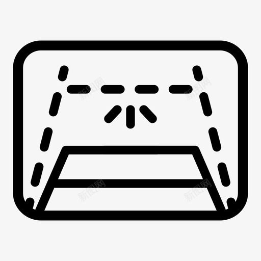倒车摄像头汽车驾驶图标svg_新图网 https://ixintu.com 倒车 后部 摄像头 汽车 驾驶