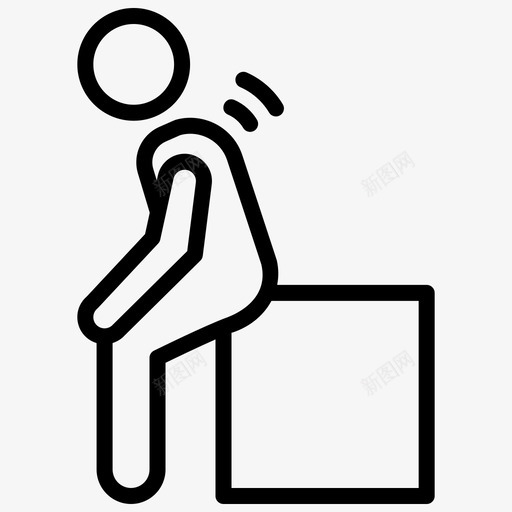 坐在包上人抬包人抱箱图标svg_新图网 https://ixintu.com 人抬包 人抬箱 人抬箱线向量图标集 人抬纸板 人抱箱 坐在包上