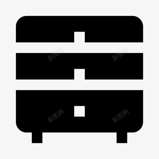 便桶办公桌抽屉柜图标svg_新图网 https://ixintu.com 便桶 办公桌 实心 家具 抽屉