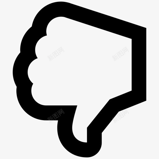 不喜欢放下大拇指朝下图标svg_新图网 https://ixintu.com 不喜欢 图标 大拇指 放下 普通 朝下