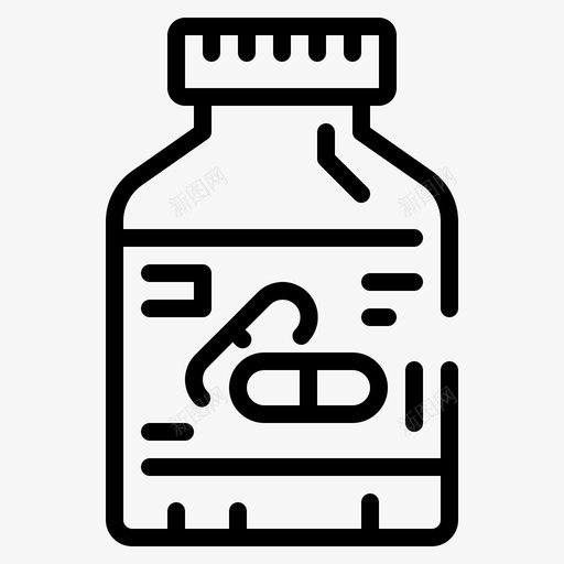 药物健康19线性图标svg_新图网 https://ixintu.com 健康19 线性 药物