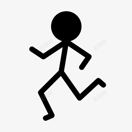 跑步锻炼慢跑图标svg_新图网 https://ixintu.com 慢跑 跑步 运动 锻炼