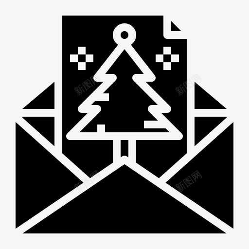 圣诞卡礼物23实心图标svg_新图网 https://ixintu.com 圣诞卡 实心 礼物