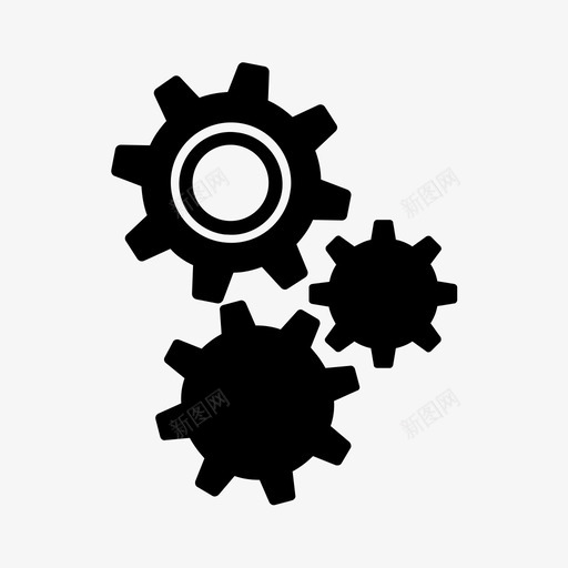 首选项帐户齿轮图标svg_新图网 https://ixintu.com 帐户 设置 首选项 齿轮
