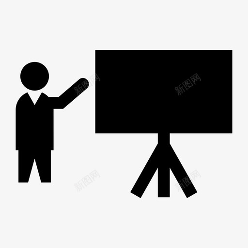 教师学生课堂图标svg_新图网 https://ixintu.com 学生 教师 教育 课堂