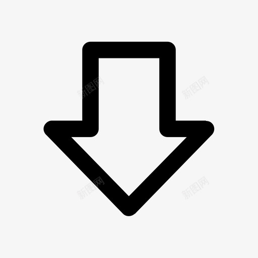箭头向下箭头方向箭头图标svg_新图网 https://ixintu.com 向下箭头 方向 方向箭头 箭头