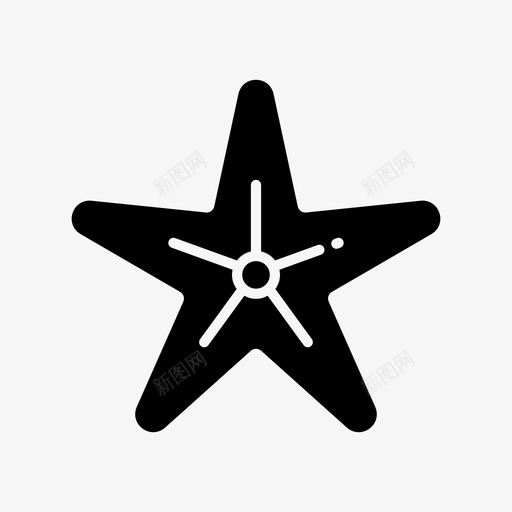 星星鱼假日夏天图标svg_新图网 https://ixintu.com 假日 夏天 星星 标志