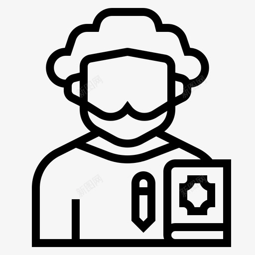 诗人工作和职业1提纲图标svg_新图网 https://ixintu.com 工作 提纲 职业 诗人