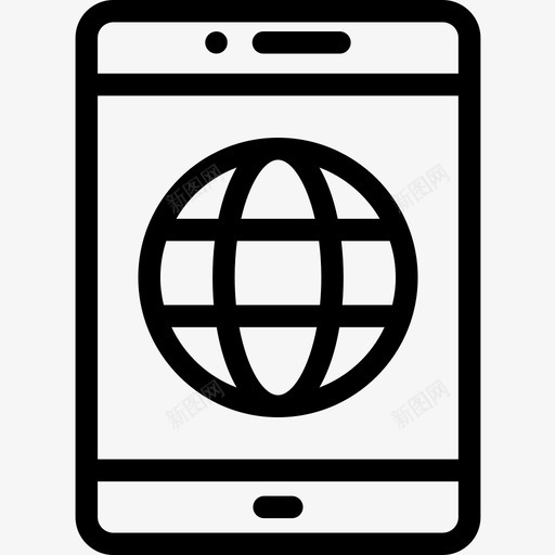 手机搜索引擎优化和营销22线性图标svg_新图网 https://ixintu.com 优化 手机 搜索引擎 线性 营销