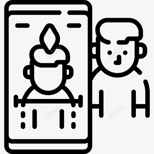 面部扫描虚拟现实67线性图标svg_新图网 https://ixintu.com 线性 虚拟现实67 面部扫描