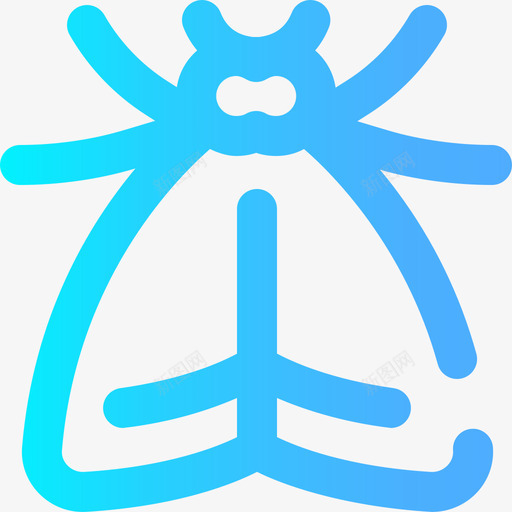蛾子昆虫28梯度图标svg_新图网 https://ixintu.com 昆虫28 梯度 蛾子