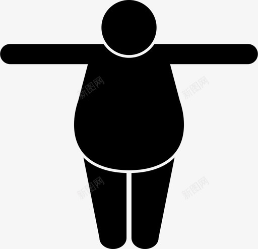 超重体肥胖健康图标svg_新图网 https://ixintu.com 健康 肥胖 胖子 超重 身材