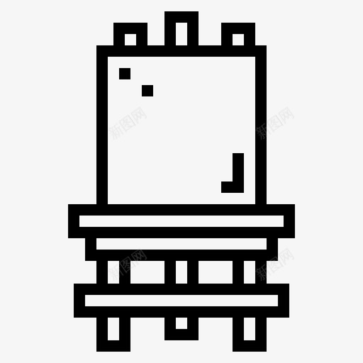 线性漫画家画布图标svg_新图网 https://ixintu.com 漫画家 画布 线性