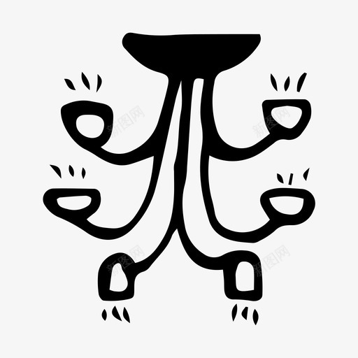 灯吊灯素描图标svg_新图网 https://ixintu.com 吊灯 灯 素描