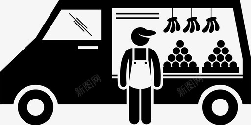路边水果摊贩水果集市图标svg_新图网 https://ixintu.com 小贩食品路边小贩 水果 街道 路边水果摊贩 车辆 集市
