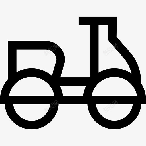 摩托车车辆和运输工具2直线图标svg_新图网 https://ixintu.com 摩托车 直线 车辆 运输工具