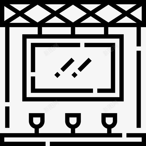 大屏幕音乐节48线性图标svg_新图网 https://ixintu.com 大屏幕 线性 音乐节
