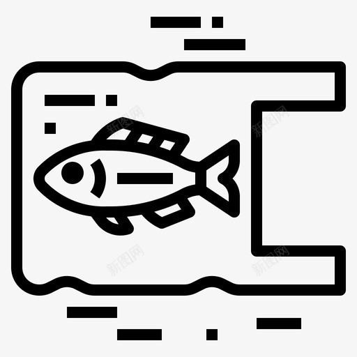 塑料袋鱼污染塑料污染概述图标svg_新图网 https://ixintu.com 塑料 塑料袋 概述 污染